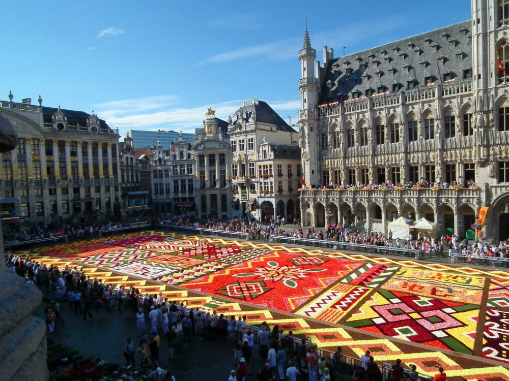 Bruxelles - Grand place - tapis de fleur