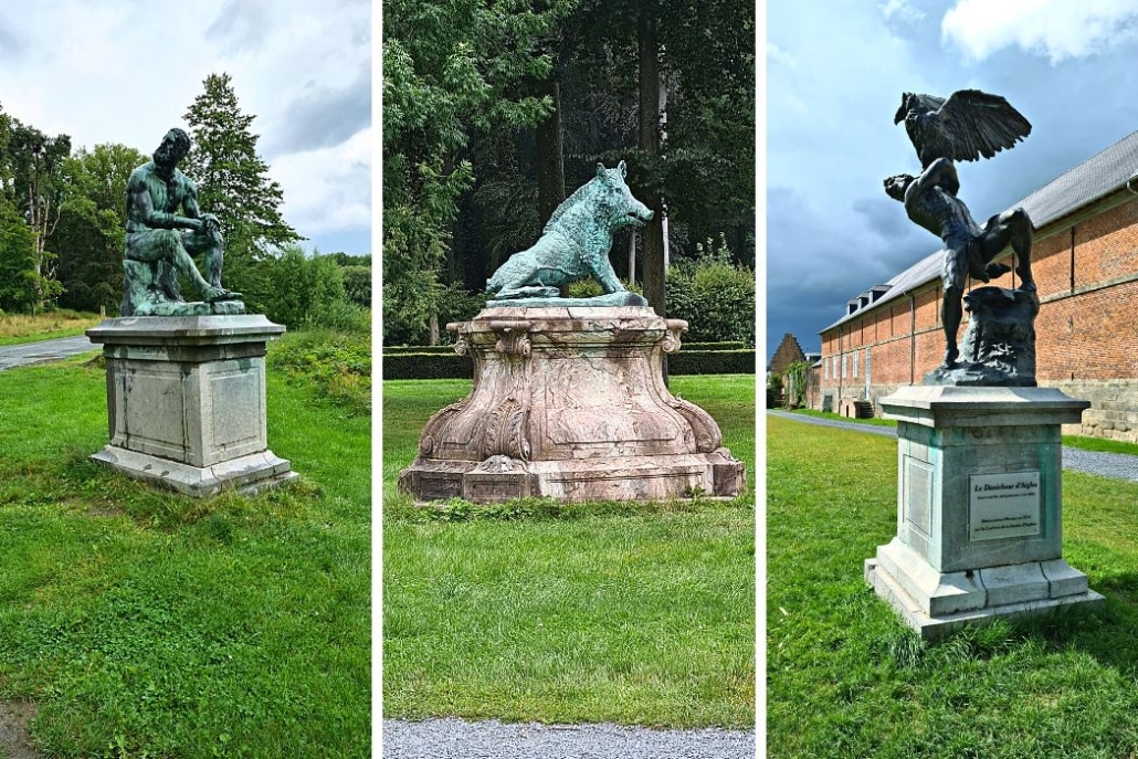 statues parc d'Enghien