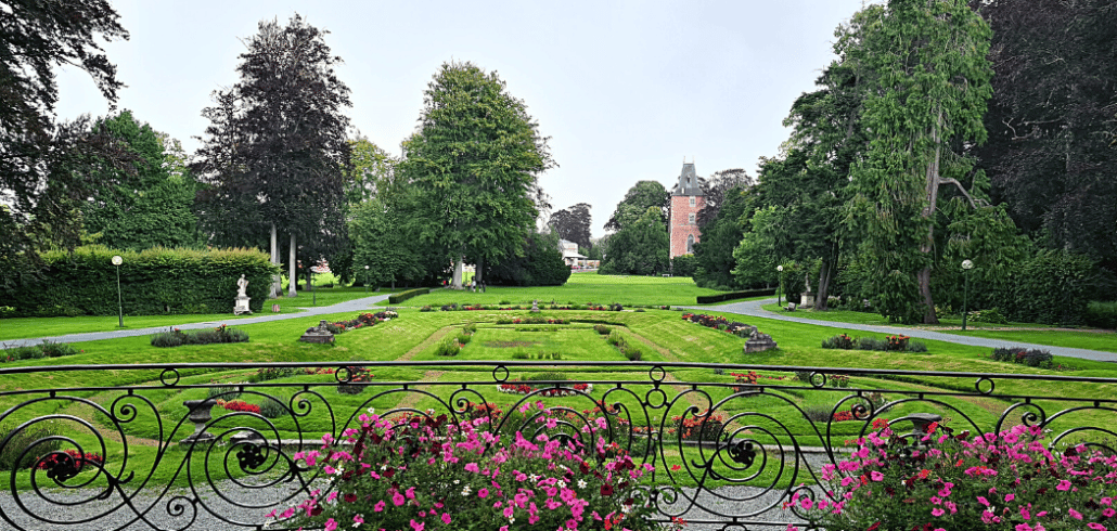 parc d'Enghien vu du château
