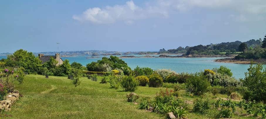 Vue sur l'estuaire du Trieux et l'archipel de Bréhat