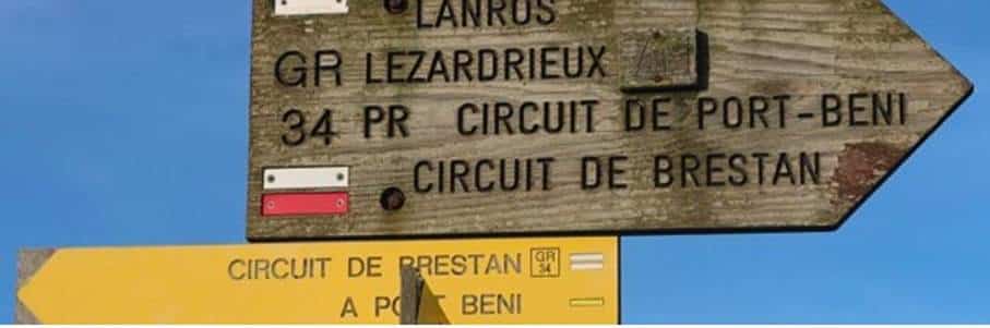 Sentier du GR34 en presqu’île de Lézardrieux